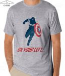 تیشرت ملانژ Captain America طرح On Your Left