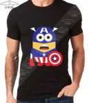 تیشرت مشکی Minion Captain America