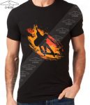 تیشرت مشکی با طرح Skate