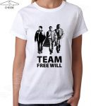 تیشرت دخترانه Supernatural طرح team free will