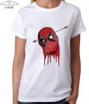 تیشرت دخترانه سفید Deadpool