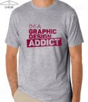 تیشرت ملانژ طرح Addict