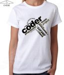تیشرت دخترانه طرح Coder