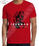 تیشرت قرمز طرح Iron Man