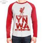 تیشرت رگلان قرمز طرح YNWA