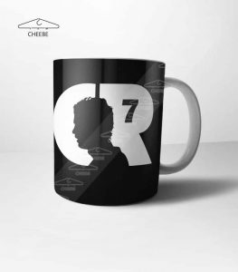 ماگ مشکی یوونتوس طرح CR7
