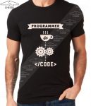 تیشرت مشکی پسرانه طرح Programmer