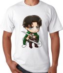 تیشرت سفید Levi Ackerman