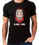 تیشرت مشکی طرح La casa de papel‎