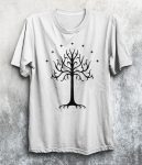 تیشرت سفید درخت The Lord of the Rings