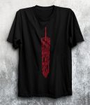 تیشرت مشکی طرح Berserk brsrk