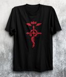 تیشرت مشکی طرح Fullmetal Alchemist