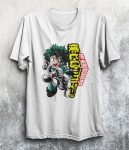 تیشرت سفید انیم My Hero Academia