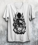 تیشرت سفید انیمه Black Clover
