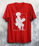 تیشرت قرمز طرح hunter x hunter